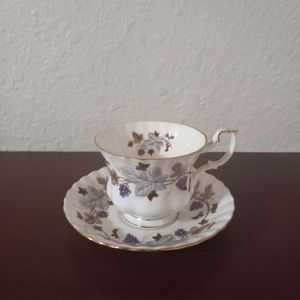 Royal Albert brand, fine bone china, pattern named Lorraine